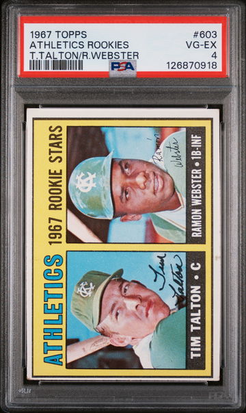 1967 Topps Ramon Webster/Tim Talton #603 PSA 4
