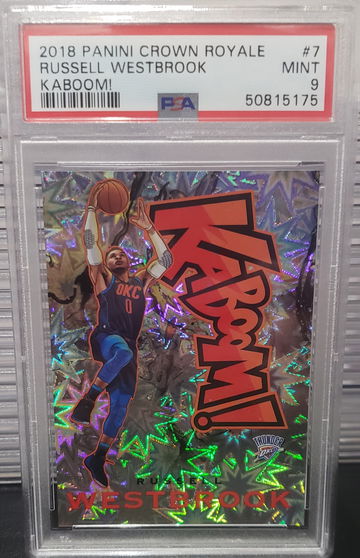2018-19 Crown Royale KABOOM! Russell Westbrook PSA 9 SSP POP 5