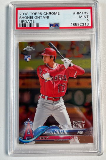 2018 Topps Chrome Shohei Ohtani Update HMT32 PSA 9