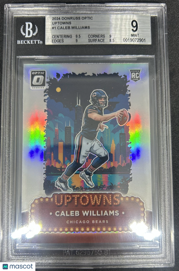 2024 Donruss Optic Uptowns Caleb Williams #1 BGS 9