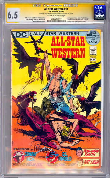 ALL-STAR WESTERN #11 CGC-SS 6.5 SIGNED BY *NICK CARDY & SERGIO ARAGONES* 1972