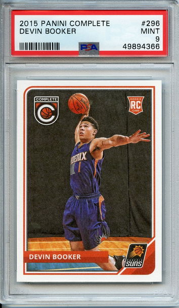 Devin Booker 2015 Panini Complete Rookie PSA 9 NEP 366