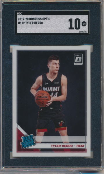2019-20 DONRUSS OPTIC TYLER HERRO RC #172 SGC 10