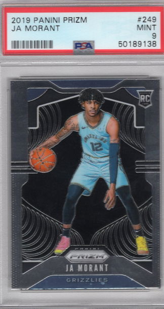 2019 Panini Prizm Ja Morant Grizzlies RC PSA 9 MINT