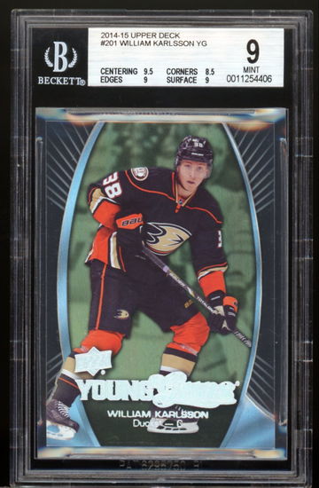 2014-15 Upper Deck #201 William Karlsson Acetate Young Guns BGS 9 MINT