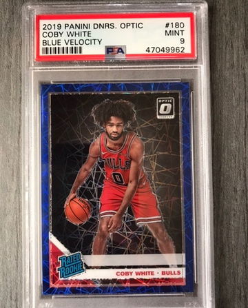 2019 optic blue velocity coby white psa 9