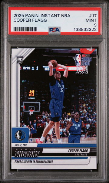 2025 Panini Instant NBA Cooper Flagg #17 /1 PSA 9