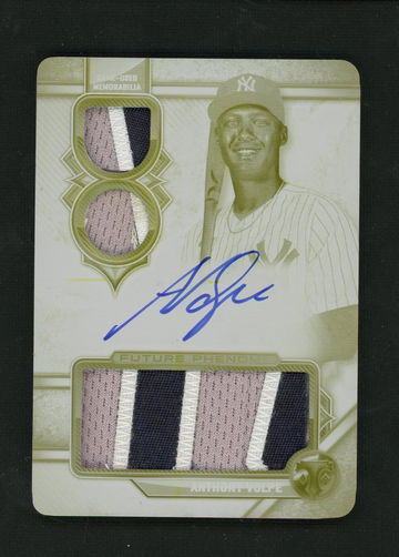 2023 Topps Triple Threads Anthony Volpe Auto Relic White Whale Rookie 1/1