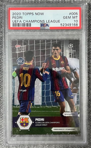 2020 Topps Now Pedri PSA 10 Gem Mint