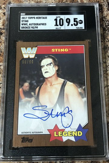 2017 Topps Sting Auto SGC 9.5