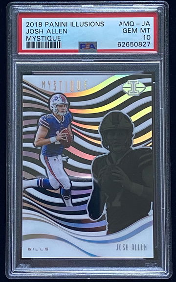 2018 Panini illusion Mystique  RC Josh Allen PSA GEM MINT 10 low POP 11