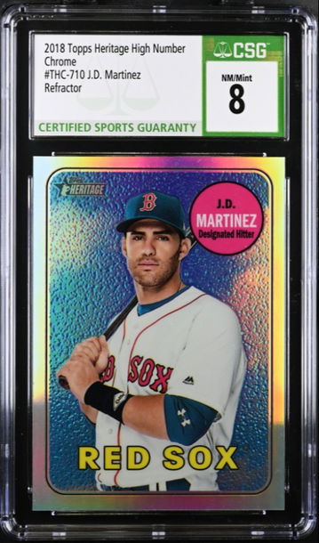 018 Heritage High Number Chrome THC-710 J.D. Martinez