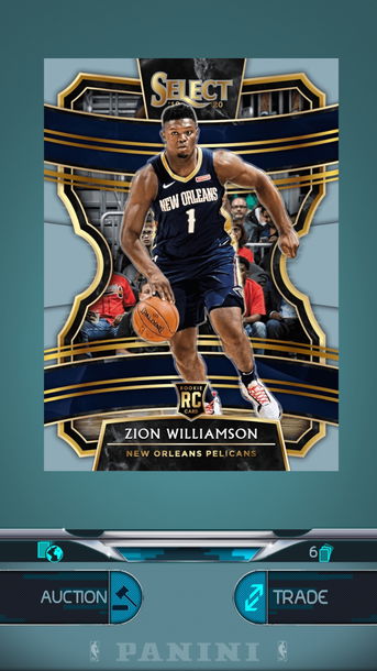 2019-20 Panini Select Zion Williamson RC - Dunk