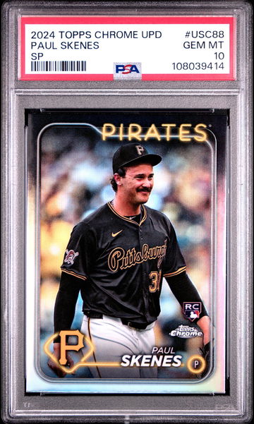 2024 Topps Chrome Update SP Paul Skenes #USC88 PSA 10