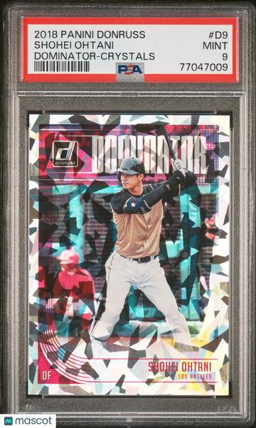 2018 Panini Donruss Dominator Shohei Ohtani #D9 Crystals PSA 9