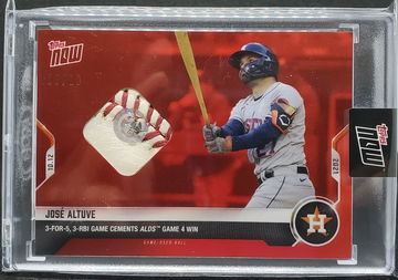 JOSE ALTUVE 2021 Topps Now ALDS Game 4 Ball Relic 6/10 #960A