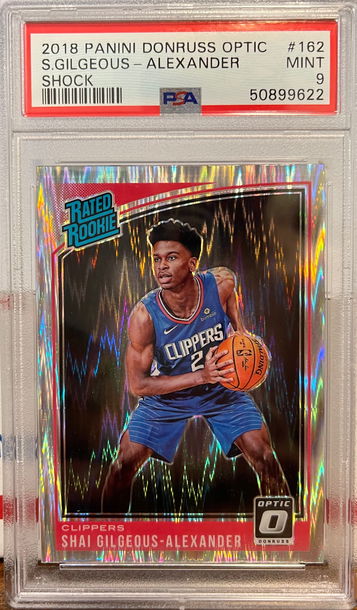 2018 Optic Shock Shai Gilgeous-Alexander PSA 9 