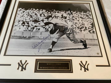 New York Yankees HOF P Whitey Ford Autographed Picture Framed #D2698 ProCo COA