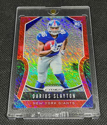 Darius Slayton 2019 Prizm Red Shimmer RC 13/15 Giants