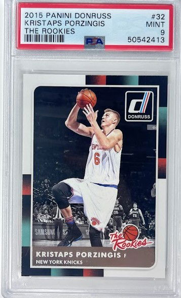 2015 Donruss Kristaps Porzingis The Rookies PSA 9