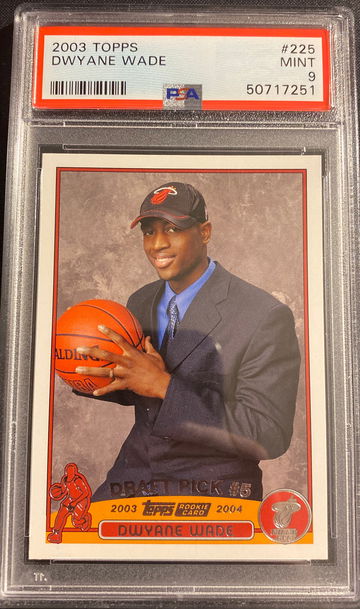 2003 Topps Dwayne Wade Rookie PSA 9 Mint