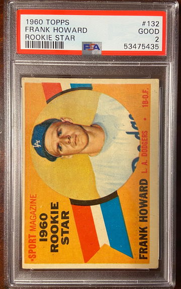 1960 Topps Frank Howard Rookie PSA 4 Freshly Graded