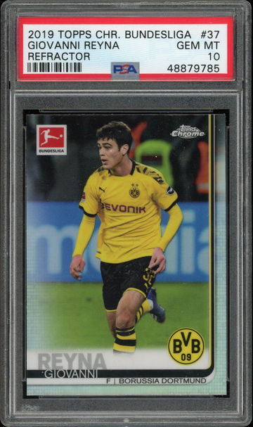 2019-20 Giovanni Reyna Topps Chrome Bundesliga Refractors  #37  PSA 10
