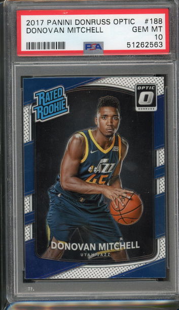 2017 Optic Donovan Mitchell PSA 10