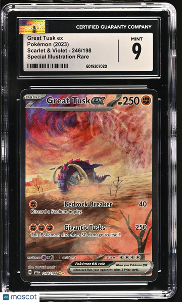 2023 Pokémon Scarlet & Violet Great Tusk ex Special Illustration Rare CGC 9 #246/198