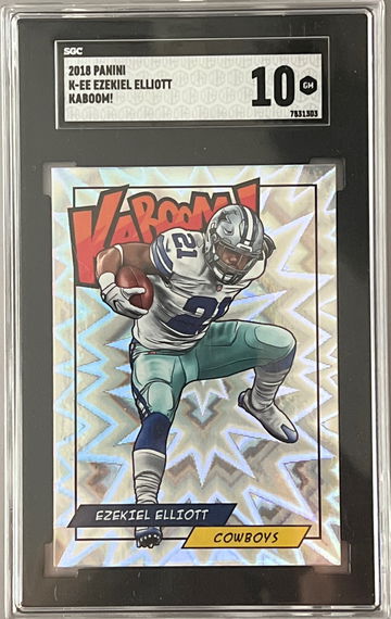 2018 PANINI EZEKIEL ELLIOTT KABOOM SGC 10 GEM MINT