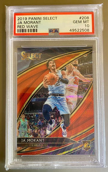 Ja Morant Select Courtside TMALL Red Wave PSA 10