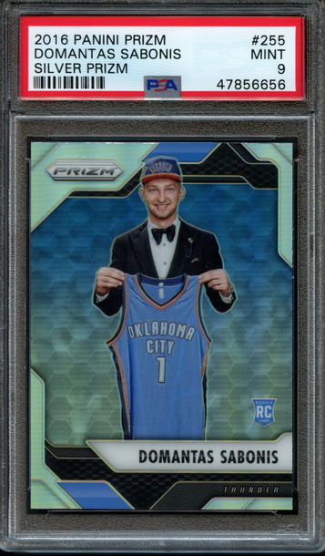 2016 Panini Prizm Domantas Sabonis Silver Prizm PSA 9