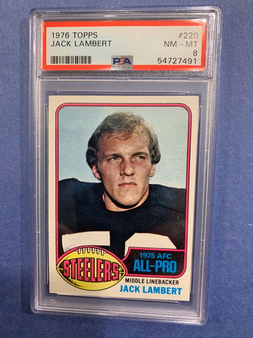 1976 Topps Jack Lambert Rookie PSA 8 Nm-MINT