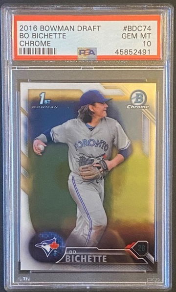 Bo Bichette chrome PSA 10