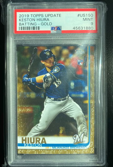 2019 Topps Update Keston Hiura Gold