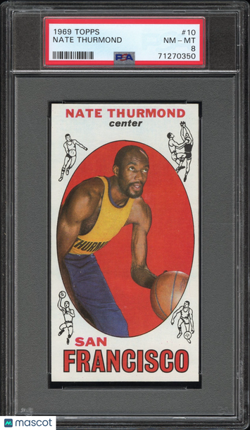 1969 Topps Nate Thurmond #10 PSA 8