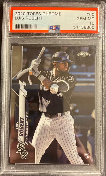 2020 Topps Chrome Luis Robert PSA 10 Gem Mint
