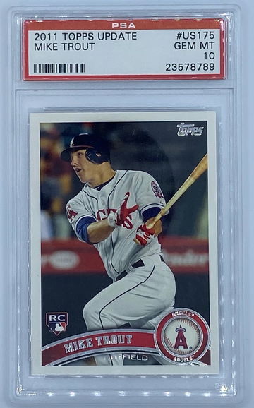 2011 Topps Update Mike Trout PSA 10