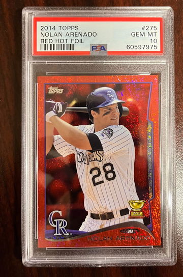 2014 Topps #275 Nolan Arenado Red Hot Foil PSA 10 GEM MINT Rookie Cup