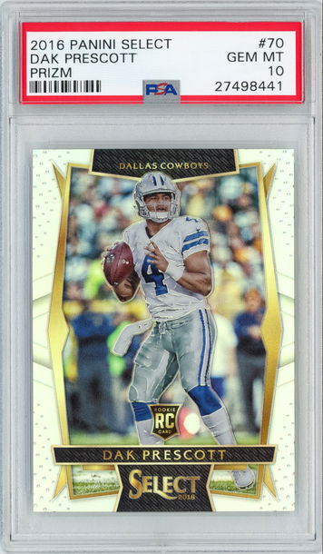 2016 Panini Select Dak Prescott Silver Prizm