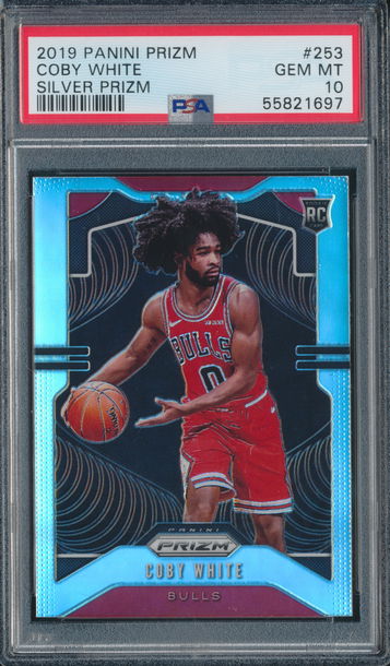 2019 Panini Prizm Coby White RC Silver PSA 10 (A)
