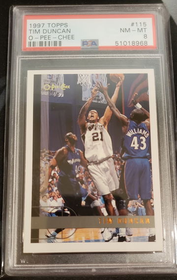 Tim Duncan 1997 Topps O Pee Chee #115