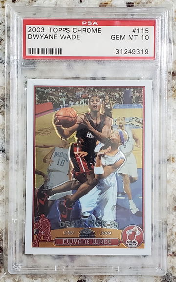 2003 Topps Chrome DWYANE WADE PSA 10