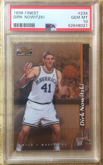 1998 Finest Dirk Nowitzki Rookie Card PSA 10 Gem Mint 