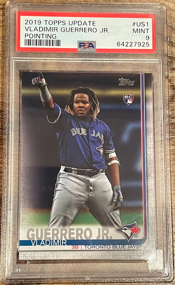 2019 topps update Vladimir Guerrero Jr. us1 pointing psa 9