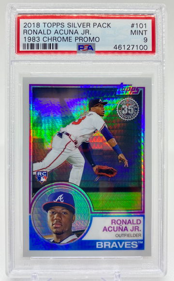 2018 Topps Silver Pack Ronald Acuna Jr 1983 Chrome Promo