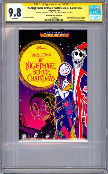 NIGHTMARE BEFORE CHRISTMAS #NN CGC-SS 9.8 SIG ACTOR CHRIS SARANDON aka JACK 2016
