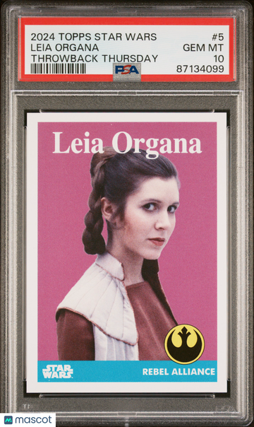 2024 Topps Star Wars Throwback Thursday Leia Organa #5 PSA 10
