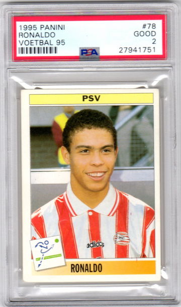 1994 Panini Voetbal 95 Ronaldo Rookie RC PSA 2
