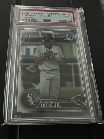 2016 Bowman Chrome Fernando Tatis Jr 1st Bowman Prospect RC PSA 9 MINT - QTY AVAL